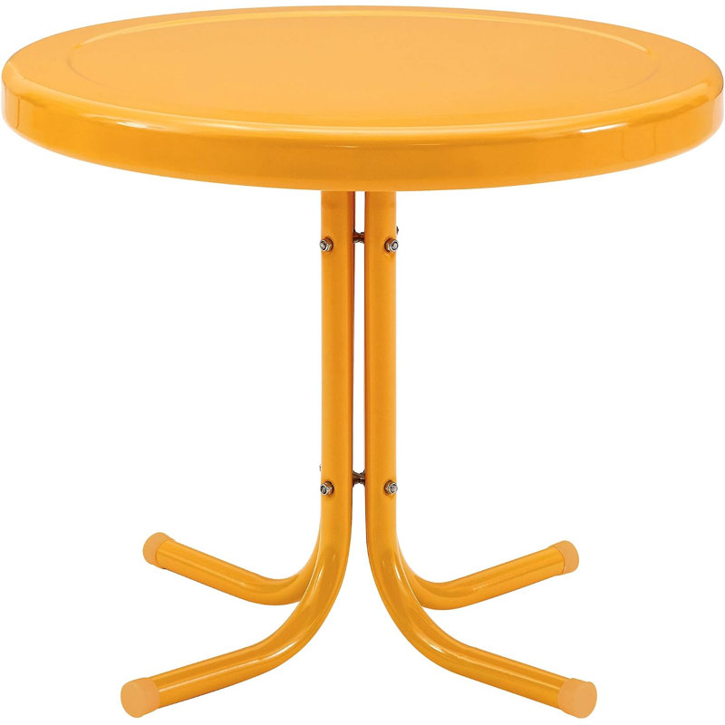 Table d'appoint d'extérieur en métal Retro