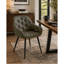 Fauteuil capitonné Pederson gris foncé