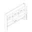 Hazelnut Bookcase Headboard with 6 Storage Shelves, Adjustable 3-Tier Top Panel, Rounded Corners Design-2106845638