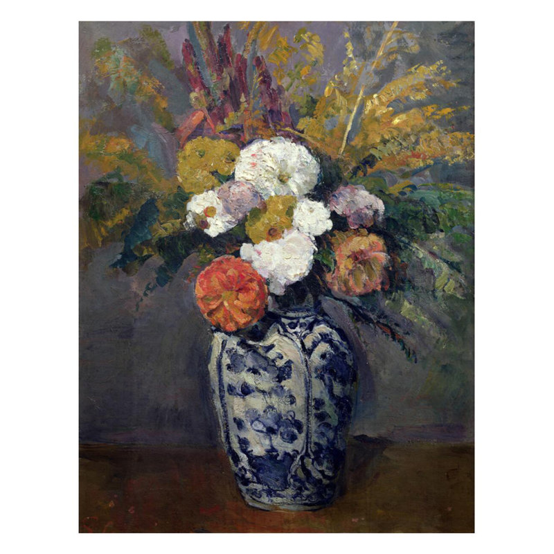 DahliasPaul Cézanne, estampe numérique, H 28 po x l 22 po