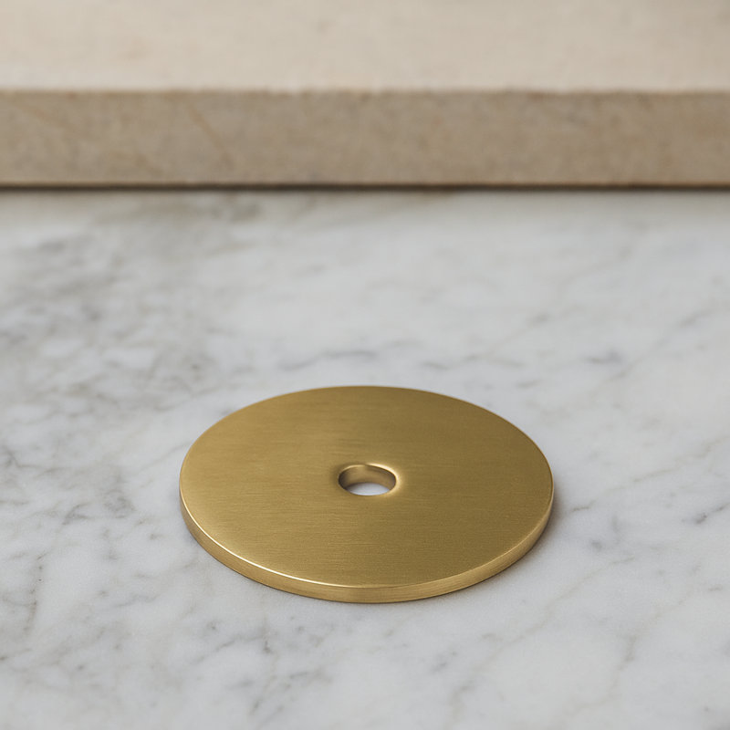 Modern Round Knob Backplate (10 Pack)