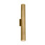 Sean Lavin Pressa 2-light outdoor round extra large wall sconce light in natural brass finish