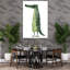 Whimsical Green Crocodile Modern Playful Whimsical Alligator Crocodile Wall Art Print 1 Piece Wrapped Canvas Wall Art-1243431788