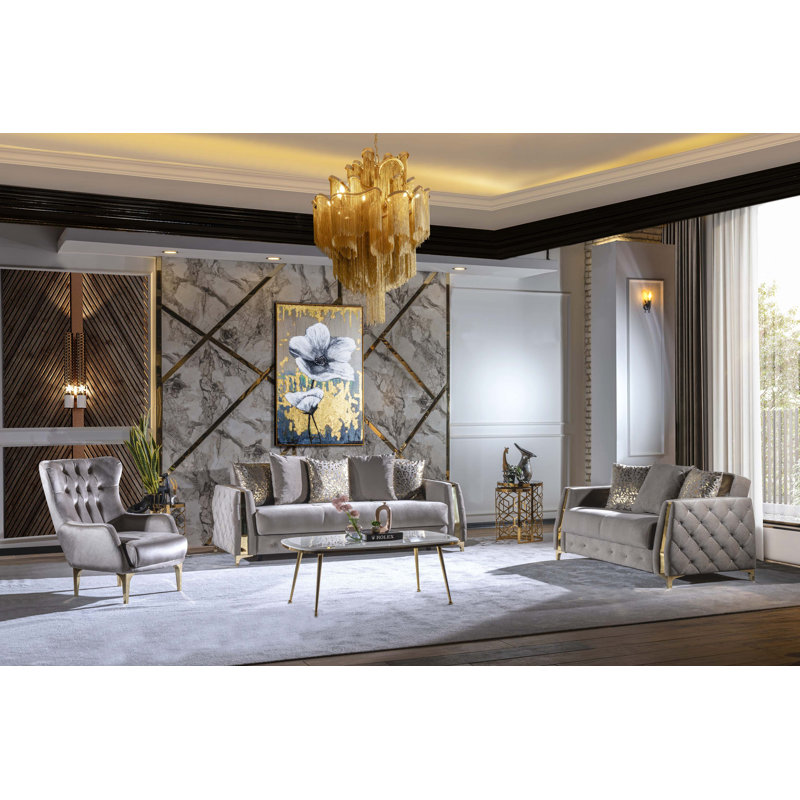 Chaise de style moderne Lust, Taupe