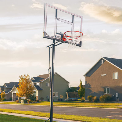 Filet de basketball portatif réglable (50 pouces en polycarbonate)