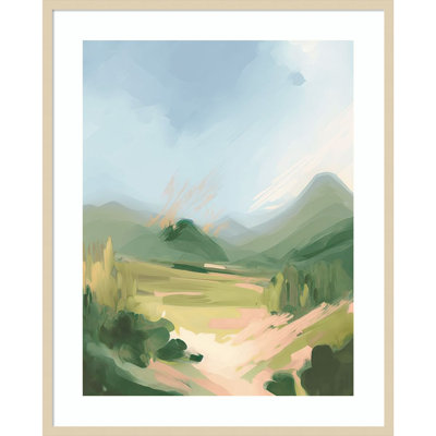 «Whispers in the Wind I» par Andrea Haase, reproduction d'art encadrée sur bois