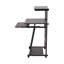 Black Height Adjustable Mobile Computer Desk