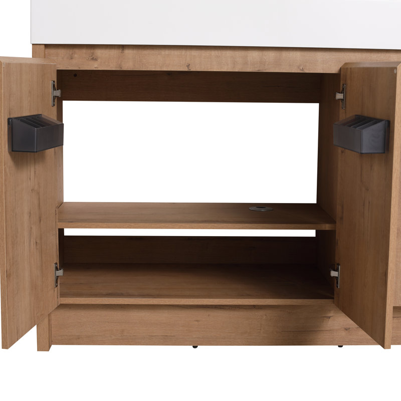 47.28'' Single Bathroom Vanity with Resin Top