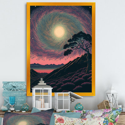 «Walking Towards the Full Moon V», reproduction sur toile