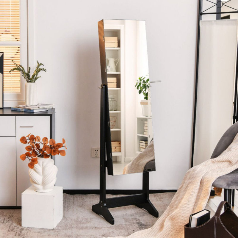 Armoire à bijoux avec miroir Jamiles