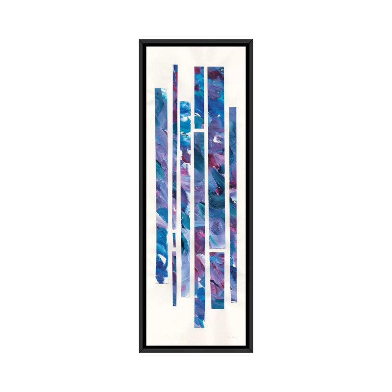 Rubans de bijoux II - impression sur toile tendue, H 72 po x l 24 po x P 1,5 po, Toile avec cadre noir