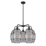 Dundrod 5 - Light Steel Dimmable Round / Oval Chandelier