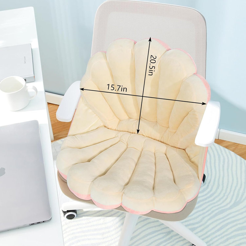 Shell Shaped Seat Cushion with Backrest