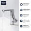 Plus Single Hole Bathroom Faucet with Drain Assembly-44218843