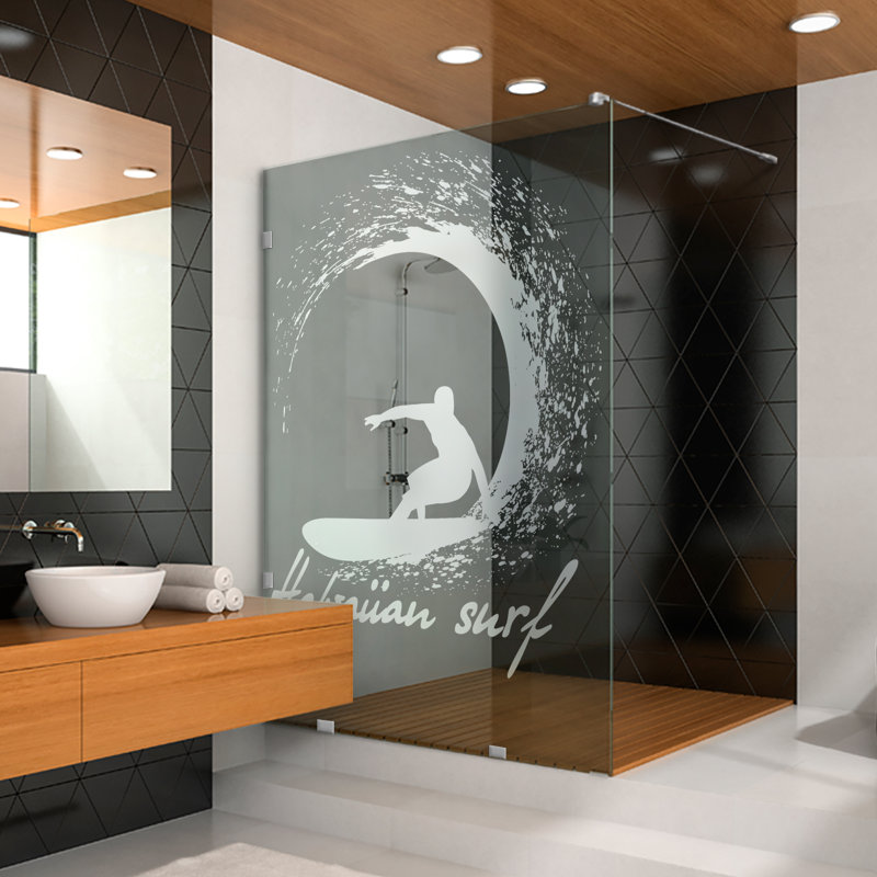 Paroi de douche haut de gamme en verre trempé l 43-1 / 2 po x H 75 po, Gauche