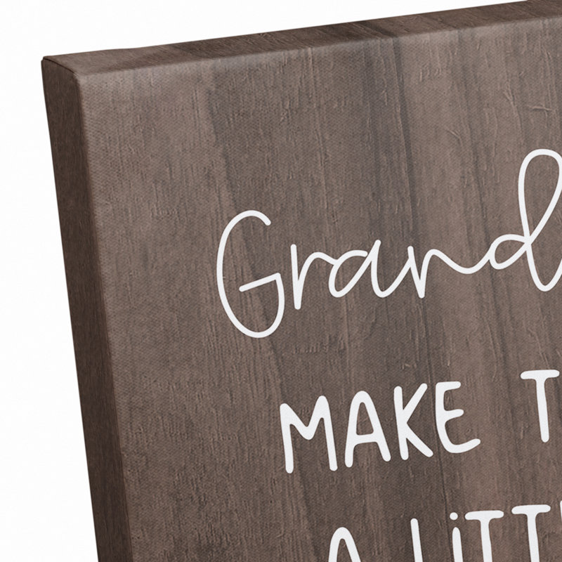 Grandparents Make The World - reproduction sur toile sans cadre