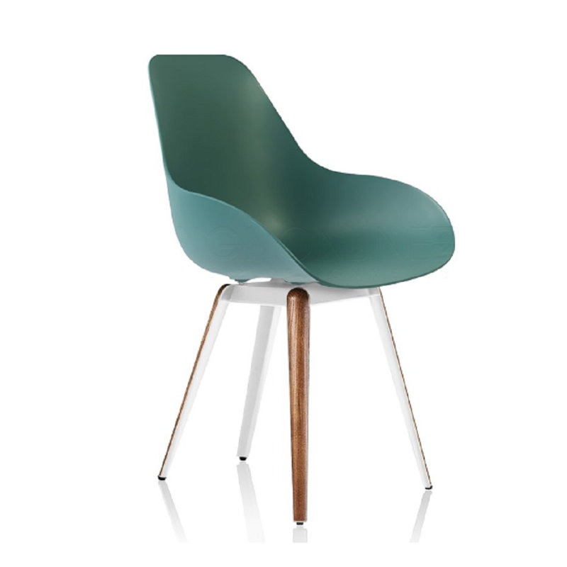 Kanisha Upholstered Armchair, White, Walnut