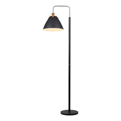 Tote 71.5'' Black & Brass Traditional Floor Lamp