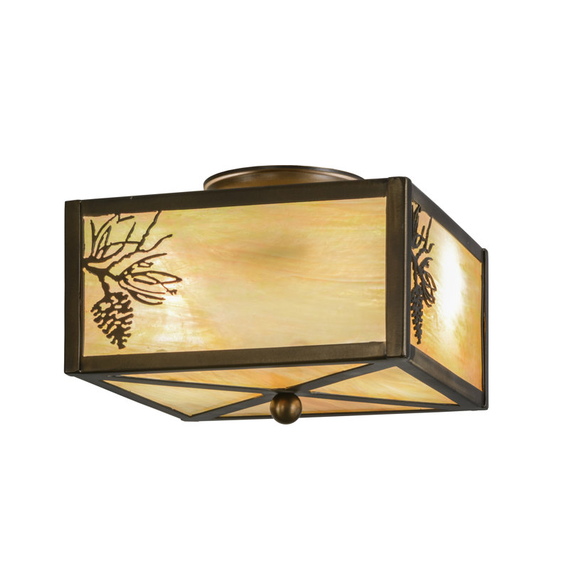 Rustic Lodge 2 - Light Semi Flush Mount