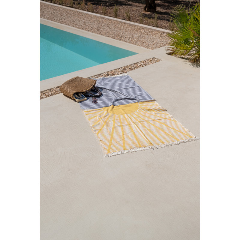 Turkish Beach Towel - Quick Dry Beach Towel is Essential for Enjoying A Day at The Beach | Sand Free Beach Towels for Clean and Comfortable Experience (Sunset, Large | 36x71)