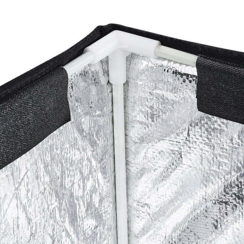 M  Heated Cat House Cuboid Elevated With 30W Waterproof Pad - Power Failure Protection, Pearl Cotton Insulation, 900D Cloth, Stable Structure Wind Stakes Over Current Heat Reflective Interior