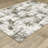 Caleb Marbled Abstract Ivory/Gray Area Rug-998056033