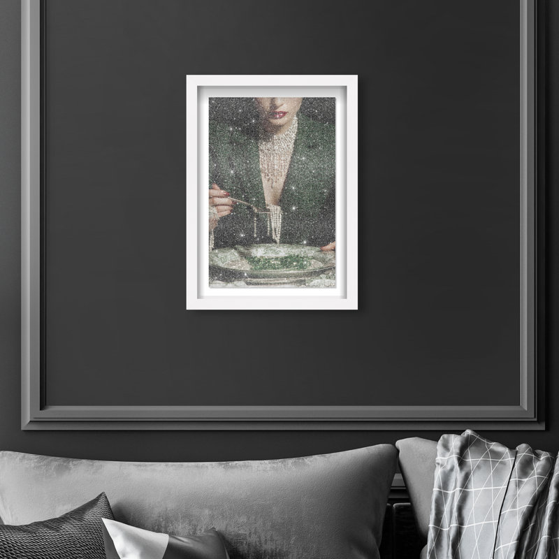 Forest Feast Print by Oliver Gal, 16.5"H x 11.5"W, White Shadowbox
