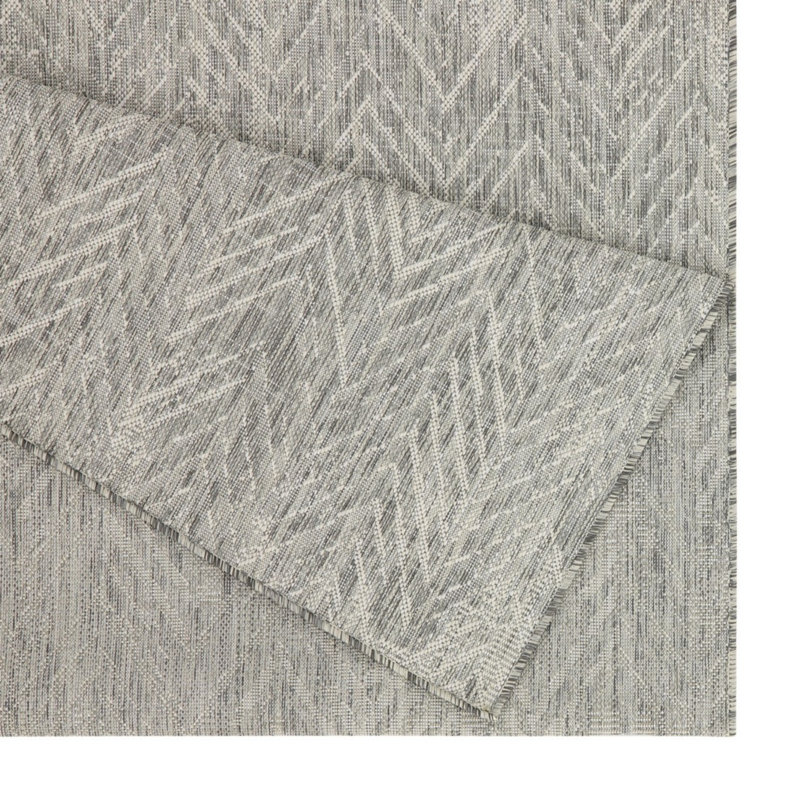 Tapis intérieur / extérieur argent Sunshine, Rectangle 7 pi 10 po x 10 pi 3 po