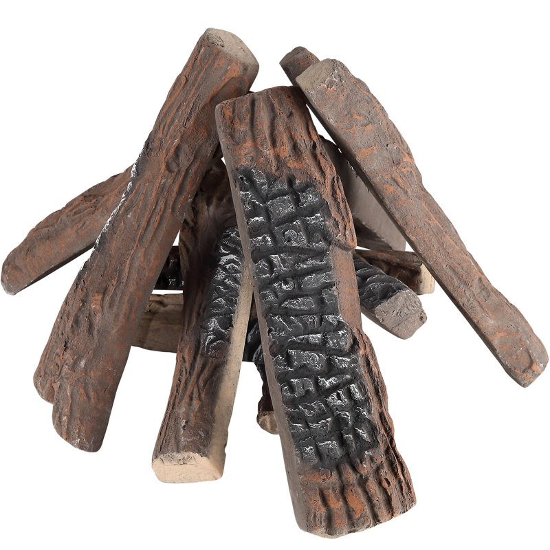Bûches décoratives en bois