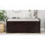 Banc de rangement avec 3 portes en forme de volet, banc à chaussures avec coussin amovible et espace de rangement caché-760523485