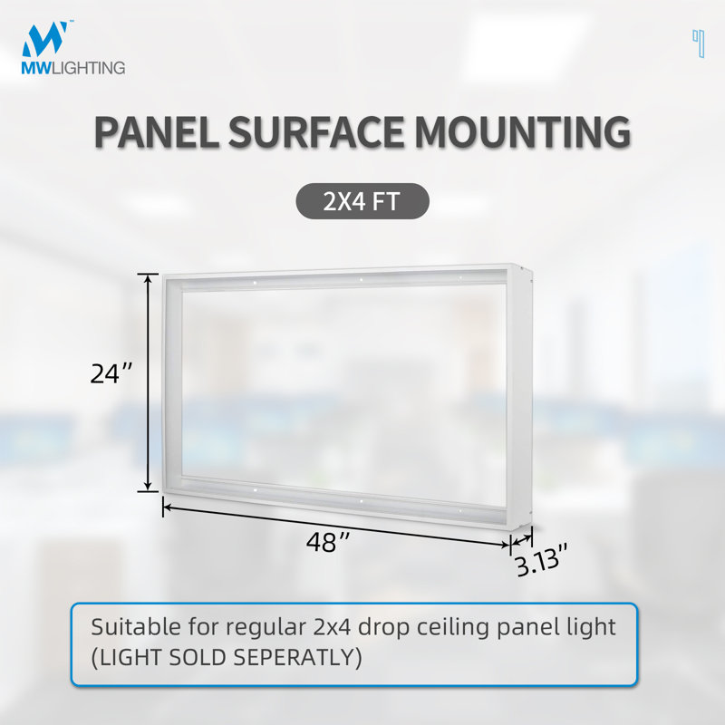 2' x 4' Panel Light Surface Mount Kits, 80mm thickness