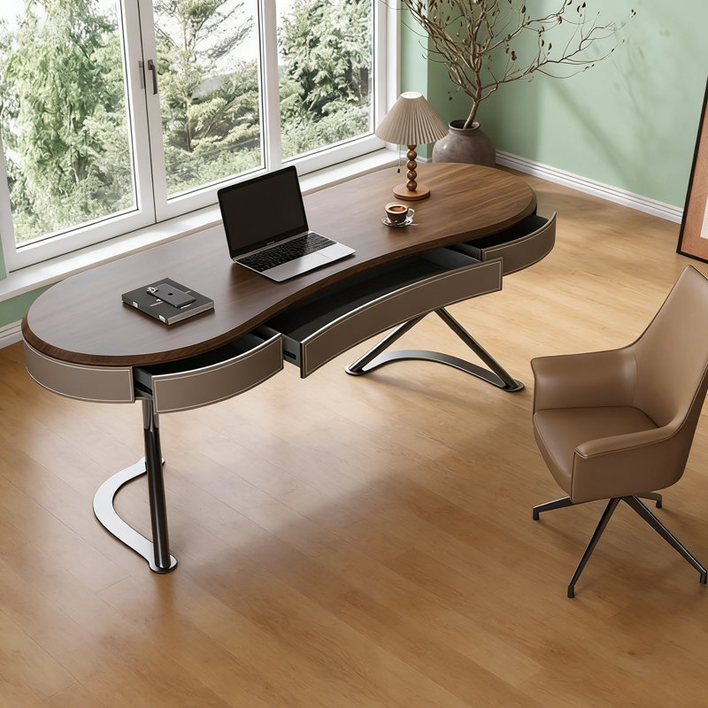 Bureau moderne et minimaliste, H 29,53 po x l 62,99 po x P 27,56 po