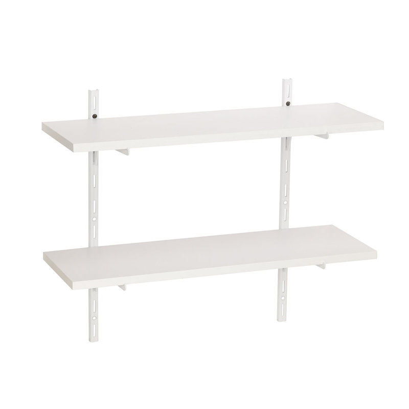 Marielly 2 Piece Bracket Shelf, White