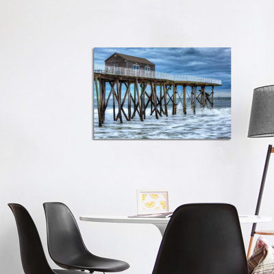 Belmar Pier by David Gardiner - Wrapped Canvas Print
