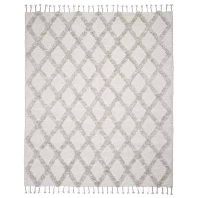 Clarkrange Wool Moroccan Indoor Rug