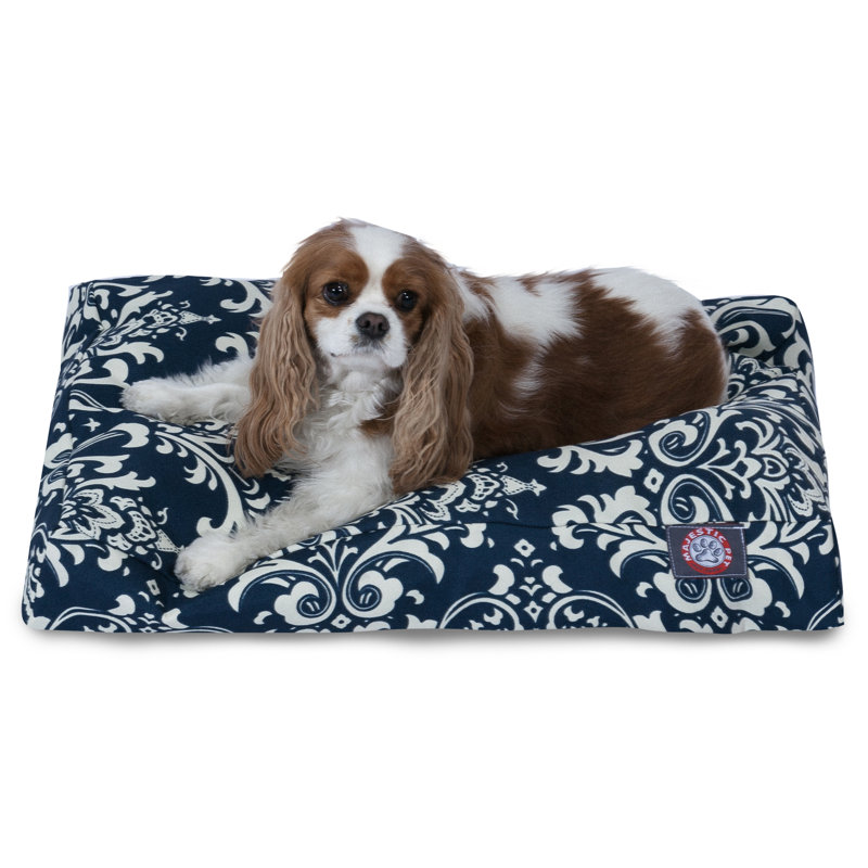 Coussin French Quarter, Moyen (l 29 po x P 36 po x H 4 po), Bleu marine