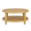 Table basse en rotin naturel Clyatt