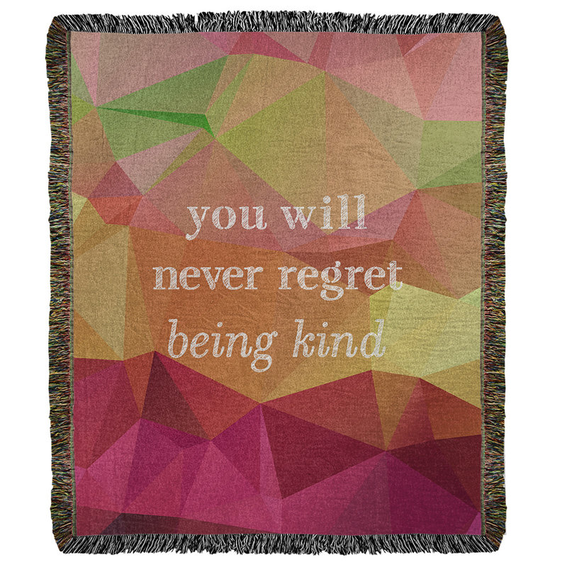 Hand Woven Throw Blanket, 52" L x 37" W, Rainbow Pyrite