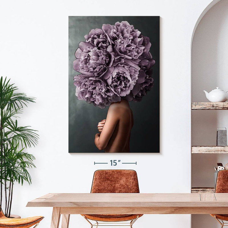 Sur toile, H 32 po x l 48 po x P 1,25 po