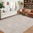 Braided Printed Texture Machine Washable Rug with Rubber Backing for Living Room Non-Slip Dining Room Rug Easy-Cleaning Floor Carpet for Bedroom-1263269901