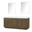 Ensemble de meuble-lavabo double 84 "avec miroir 84"-82319317-82319315