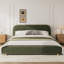 Structure de lit tapissier avec tissu en velours-130043691