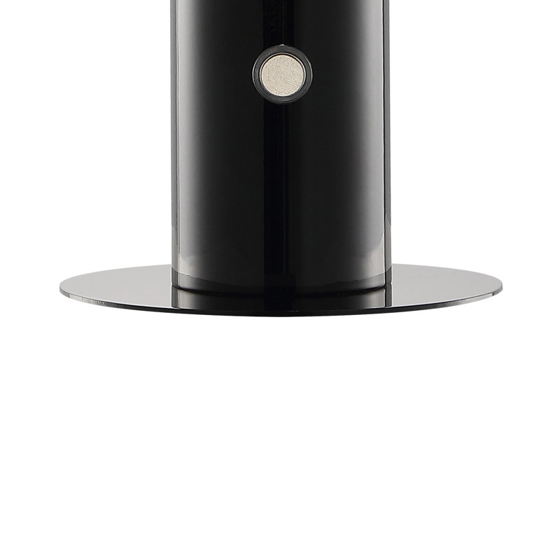 Lampe de table champignon contemporaine intégrée rechargeable en fer de style bohémien 11 po Writer Writer, jaune, Noir