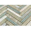 Carrelage mural mosaïque en marbre 0,56 po x 4 po Roman
