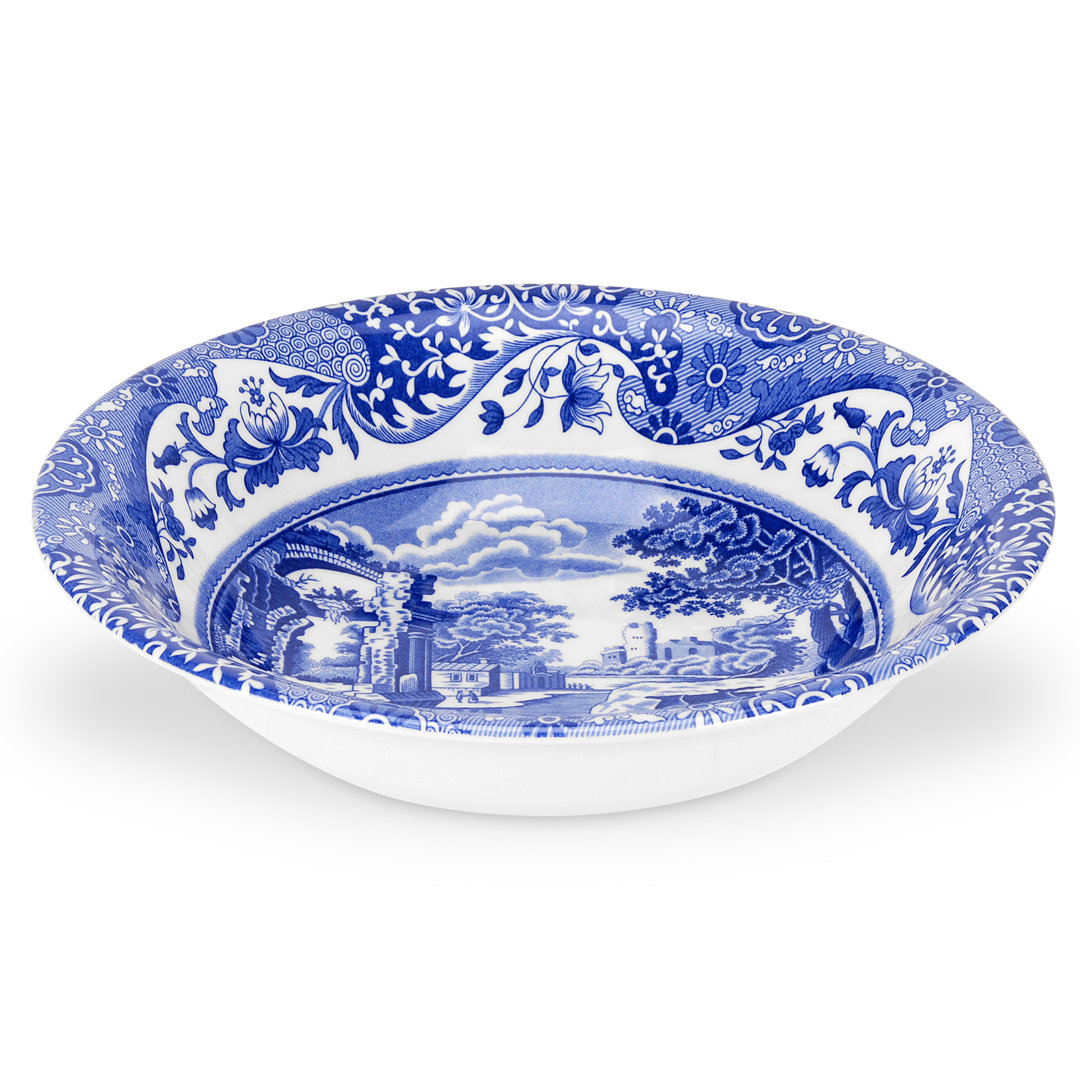 Spode Blue Italian Ascot Cereal Bowl 8" (Set of 4) Spode