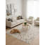 Tapis argenté moderne en similicuir 8X10