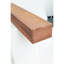 Cheminée suspendue rustique en bois massif de 183 cm (72 pouces) pour la décoration intérieure, support invisible, charge statique de 50 kg et allure élégante et sophistiquée.