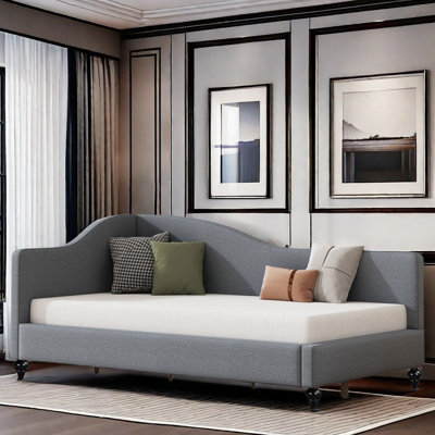 Aileigh L-Shaped Daybed with Solid Wood Legs by Red Barrel Studio