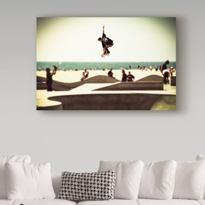 Dyara 'The Great Jump' Photographic Print on Wrapped Canvas
