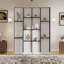 Grand lit escamotable avec supports de rangement cachés-309830117